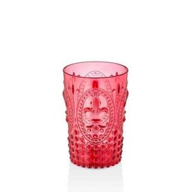 Depa 400 ml Akrilik Kırmızı Kahve Yanı Su Bardağı
