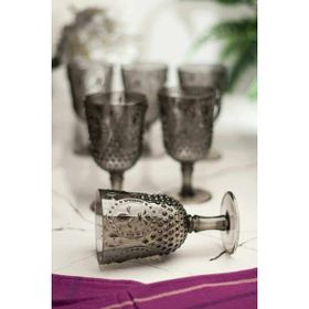 Depa 450 ml 6 Adet Akrilik Füme Kahve Yanı Su Bardağı