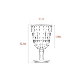 Depa 450 ml 6 Adet Akrilik Füme Kahve Yanı Su Bardağı