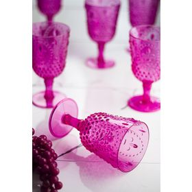 Depa 450 ml 6 Adet Akrilik Pembe Kahve Yanı Su Bardağı