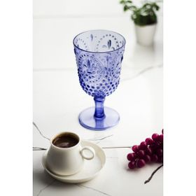 Depa 450 ml Akrilik Mavi Kahve Yanı Su Bardağı