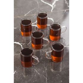 Depa 6x200 ml Borosilikat Cam Kupa Bardak