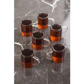 Depa 6x200 ml Borosilikat Cam Kupa Bardak
