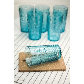 Depa 750 ml 6 Adet Akrilik Aquamarin Uzun Su Bardağı