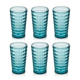Depa 750 ml 6 Adet Akrilik Aquamarin Uzun Su Bardağı