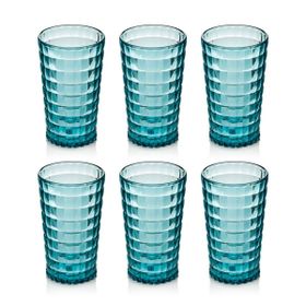 Depa 750 ml 6 Adet Akrilik Aquamarin Uzun Su Bardağı