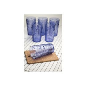 Depa 750 ml 6 Adet Akrilik Mavi Su Bardağı