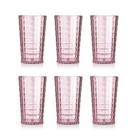 Depa 750 ml 6 Adet Akrilik Mürdüm Uzun Su Bardağı