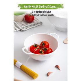Depa Akrilik Beyaz Mini Pirinç Süzgeçi