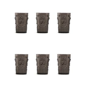 Depa Akrilik Füme 6'lı Kısa Bardak