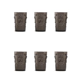 Depa Akrilik Füme 6'lı Kısa Bardak