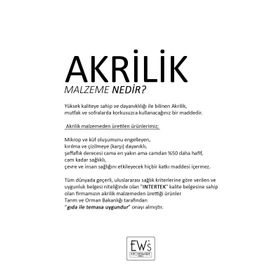 Depa Akrilik Füme 6'lı Kısa Bardak