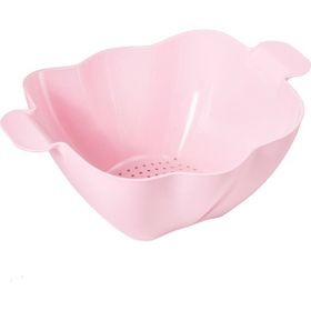 Depa Akrilik Koyu Pembe Makarna Sebze Meyve Süzgeçi