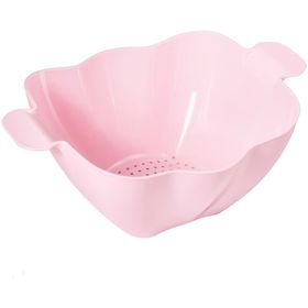 Depa Akrilik Koyu Pembe Makarna Sebze Meyve Süzgeçi