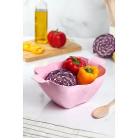Depa Akrilik Koyu Pembe Makarna Sebze Meyve Süzgeçi