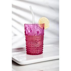 Depa Akrilik Pembe Tekli Kısa 400 ml Bardak & Su Meşrubat Kahve Yanı Bardağı