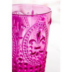 Depa Akrilik Pembe Tekli Kısa 400 ml Bardak & Su Meşrubat Kahve Yanı Bardağı