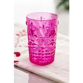 Depa Akrilik Pembe Tekli Kısa 400 ml Bardak & Su Meşrubat Kahve Yanı Bardağı