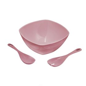 Depa Akrilik Soft Pembe Kare Salata Kasesi