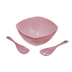 Depa Akrilik Soft Pembe Kare Salata Kasesi
