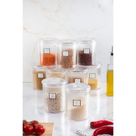 Depa Barok Yuvarlak 9x2000 ml Büyük Kavanoz Seti