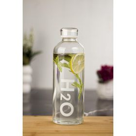 Depa H2O Borosilikat Cam Matara Vakum Kapaklı Beyaz 1000 ml Su Şişesi Suluk