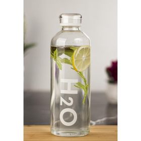 Depa H2O Borosilikat Cam Matara Vakum Kapaklı Beyaz 1000 ml Su Şişesi Suluk