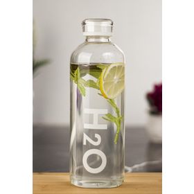 Depa H2O Borosilikat Cam Matara Vakum Kapaklı Beyaz 1000 ml Su Şişesi Suluk