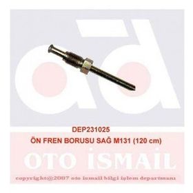 Depar 1025 M131 120 cm Sağ Ön Fren Borusu