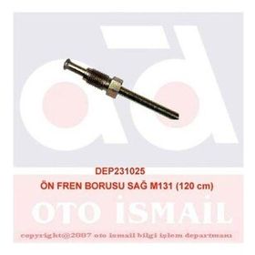 Depar 1025 M131 120 cm Sağ Ön Fren Borusu
