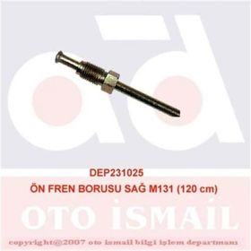 Depar 1025 M131 120 cm Sağ Ön Fren Borusu