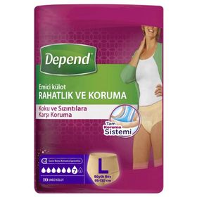 Depend 10'lu Medium Emici Kadın Kilot