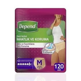 Depend 120 Adet Kadın M Emici Külot