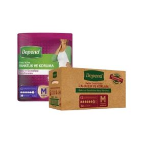 Depend 120 Adet Kadın M Emici Külot