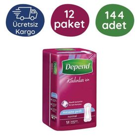 Depend 3 Damla Normal 12'li 12 Paket Kadın Mesane Pedi