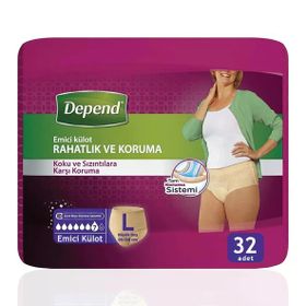 Depend 32 Adet Kadın L Emici Külot