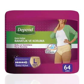 Depend 64 Adet Kadın L Emici Külot
