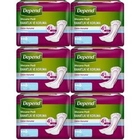 Depend 6x8 Normal Rahatlık ve Koruma Mesane Pedi