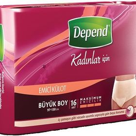 Depend Büyük 16 Adet Kadın Emici Külot