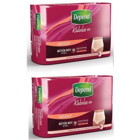 Depend Büyük 16 Adet Kadın Emici Külot