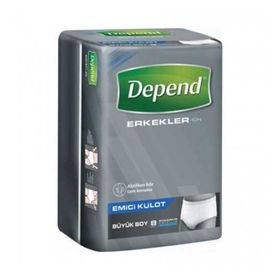 Depend Büyük 8 Adet Erkek Emici Külot