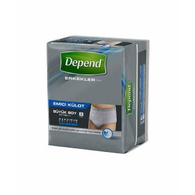Depend Büyük 8 Adet Erkek Emici Külot