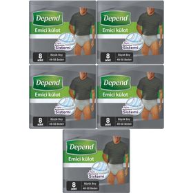 Depend Büyük 8 Adet Erkek Emici Külot