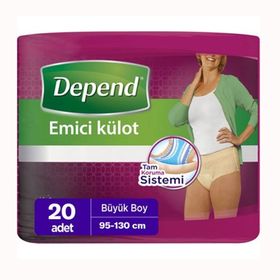 Depend Büyük Boy 20'li Kadın Emici Külot