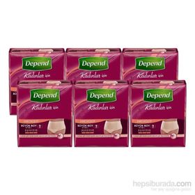 Depend Büyük Boy 6x9 Adet Emici Kadın Külot