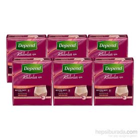 Depend Büyük Boy 6x9 Adet Emici Kadın Külot