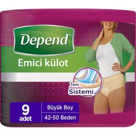 Depend Büyük Boy 9'lu Emici Kadın Külot