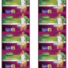 Depend Büyük Boy Kadın 8x30 Adet Emici Külot
