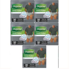 Depend Büyük Erkek 150 Adet Emici Külot Hasta Bezi