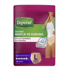 Depend Büyük Large Boy 54'lü Külotlu Kadın Hasta Bezi